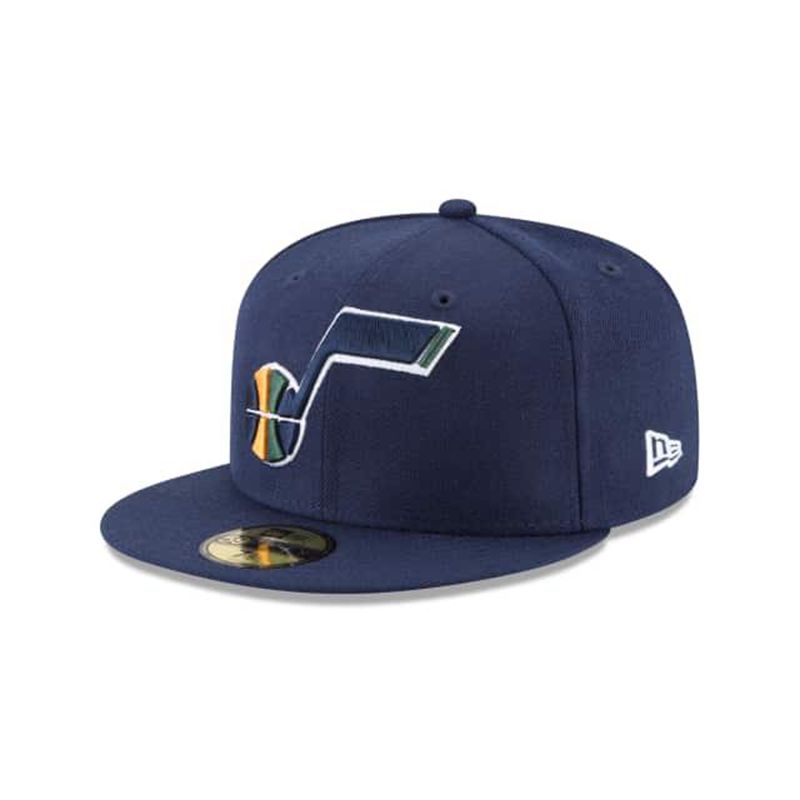 NBA Utah Jazz Wool Standard 59Fifty Fitted (AND0371) - Blue New Era Caps